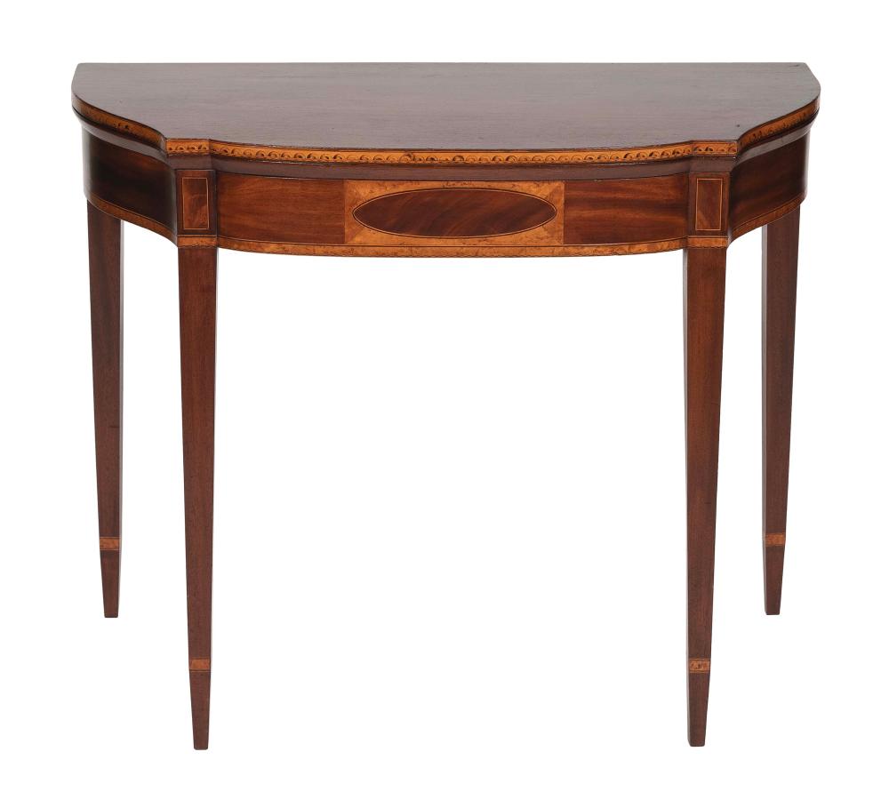 HEPPLEWHITE CARD TABLE ATTRIBUTED