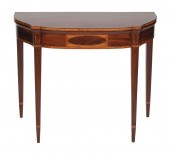 HEPPLEWHITE CARD TABLE ATTRIBU