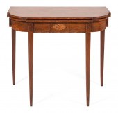 HEPPLEWHITE CARD TABLE BOSTON,
