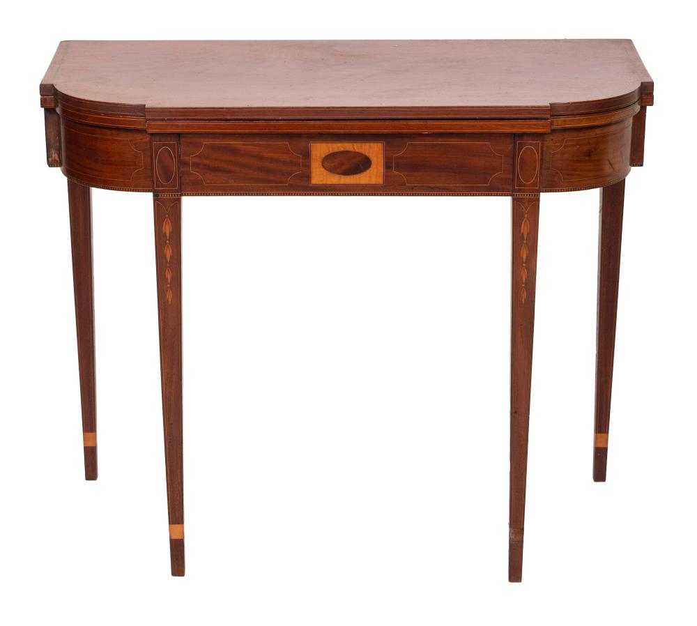 HEPPLEWHITE CARD TABLE CIRCA 1800