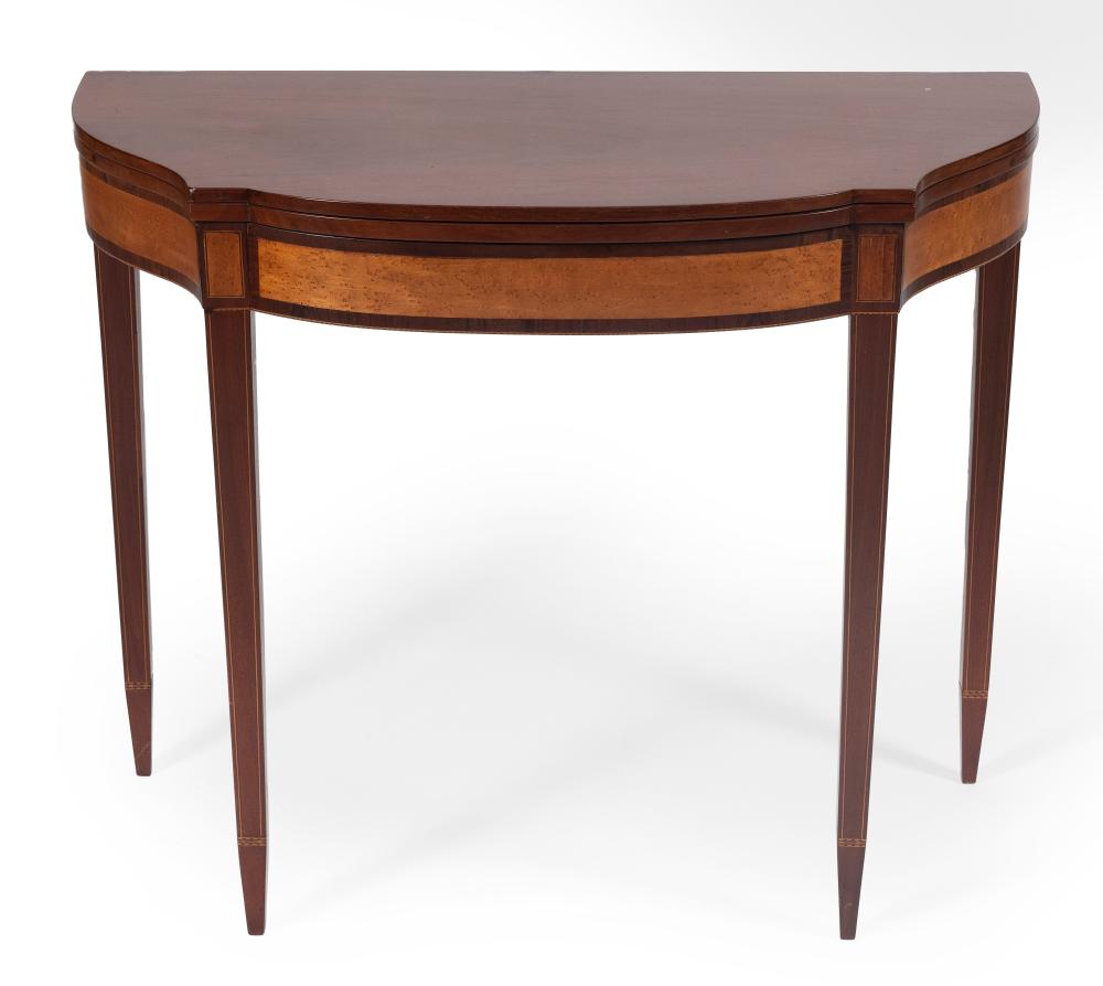 HEPPLEWHITE CARD TABLE CIRCA 1810