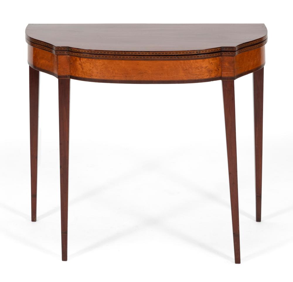 HEPPLEWHITE CARD TABLE EARLY 19TH