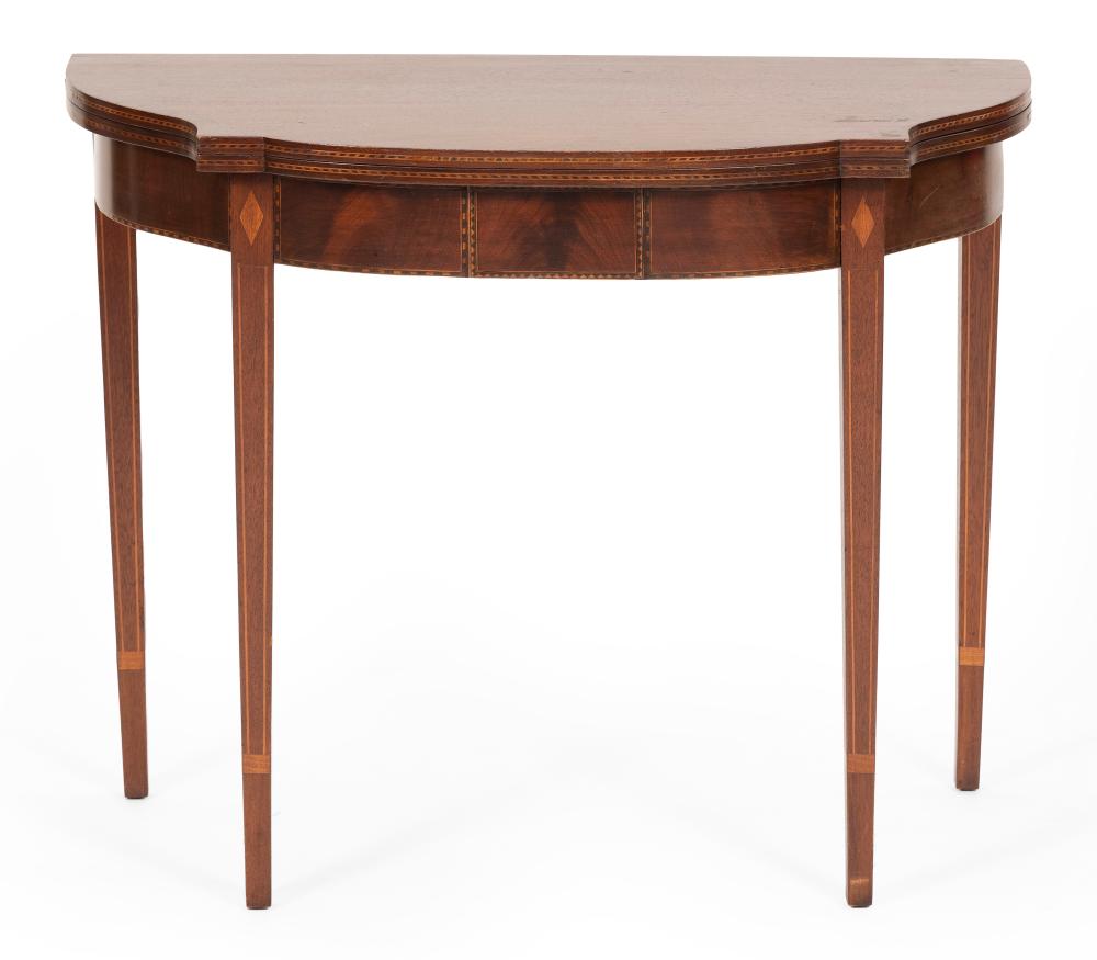 HEPPLEWHITE CARD TABLE EARLY 19TH