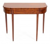HEPPLEWHITE CARD TABLE MASSACH