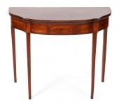 HEPPLEWHITE CARD TABLE MASSACH