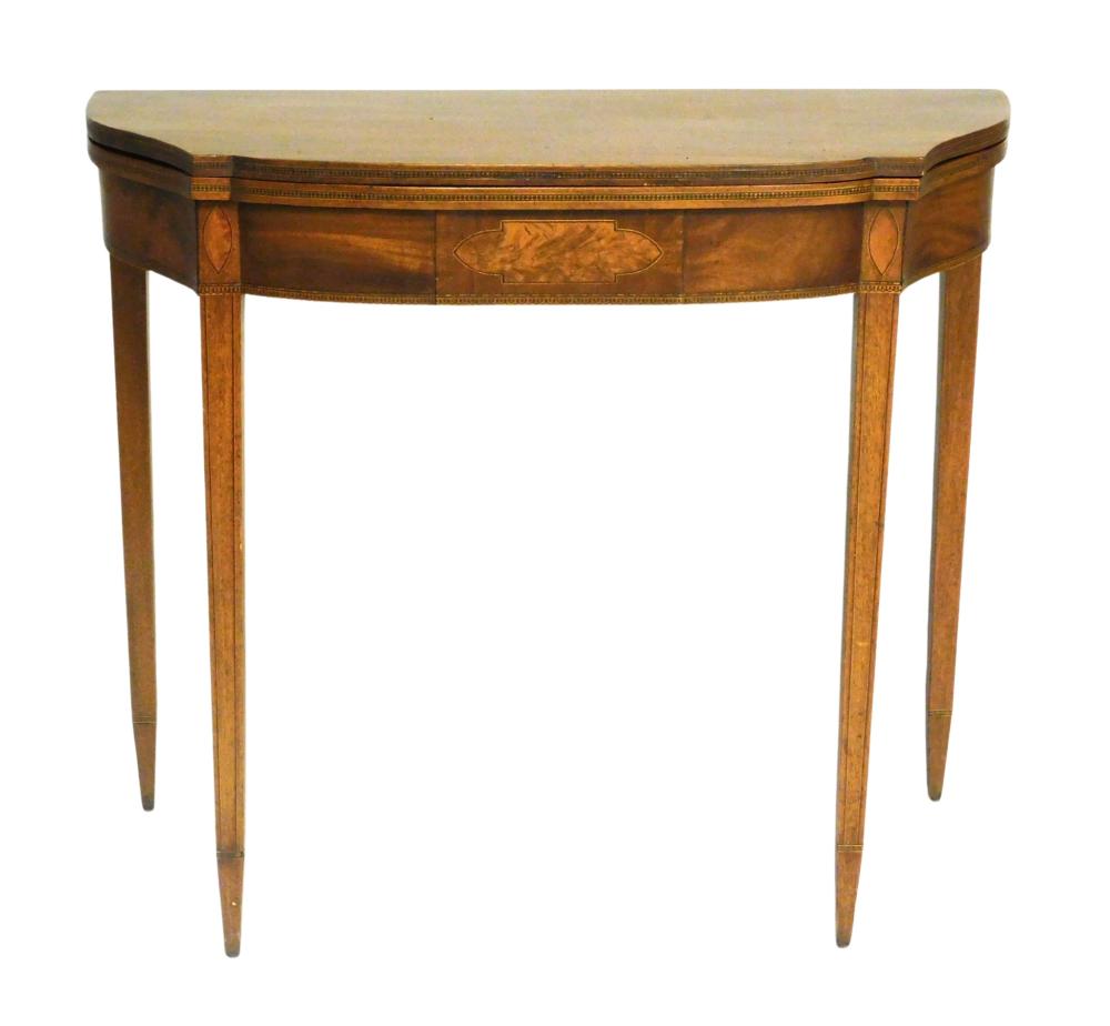HEPPLEWHITE CARD TABLE, NEW