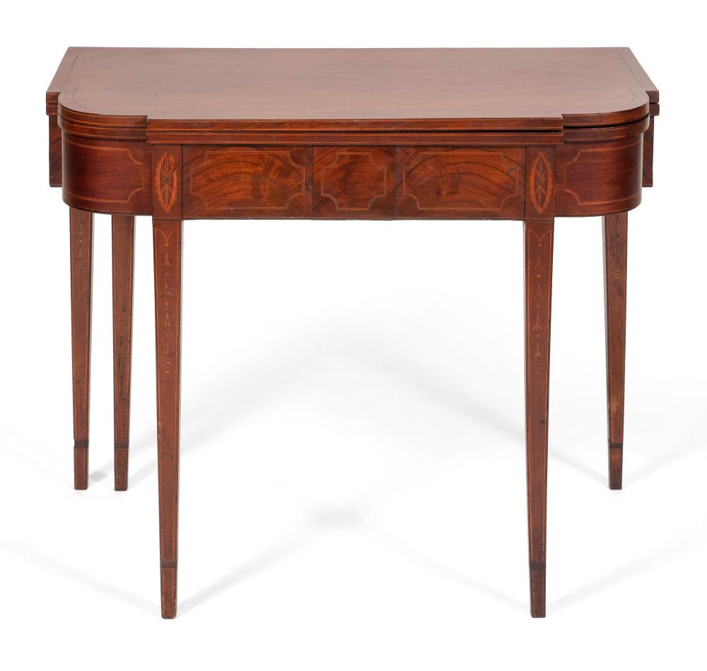 HEPPLEWHITE CARD TABLE NEW YORK,