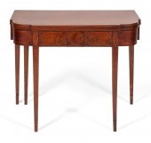 HEPPLEWHITE CARD TABLE NEW YOR