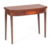 HEPPLEWHITE CARD TABLE NORTH S