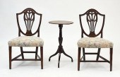 HEPPLEWHITE CHAIRS AND CANDLES
