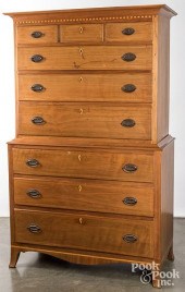 HEPPLEWHITE CHERRY CHEST ON CH