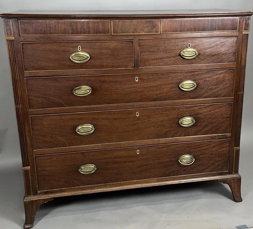 HEPPLEWHITE CHEST OF DRAWERS CA.