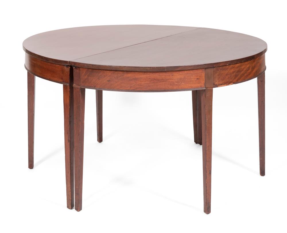 HEPPLEWHITE D-END TABLE 19TH