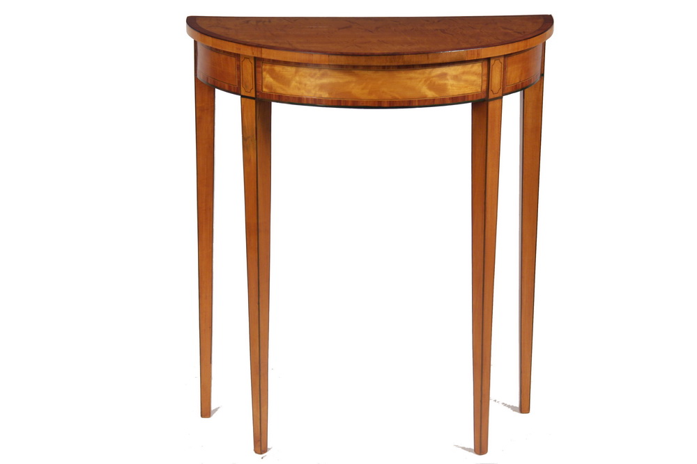 HEPPLEWHITE DEMILUNE TABLE -
