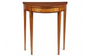 HEPPLEWHITE DEMILUNE TABLE - D