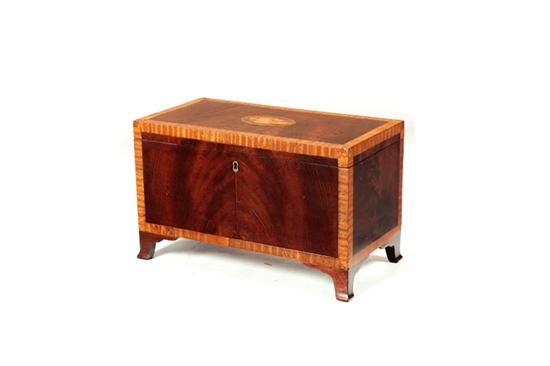 HEPPLEWHITE DOCUMENT BOX.  American