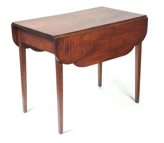 HEPPLEWHITE DROP LEAF TABLE. 