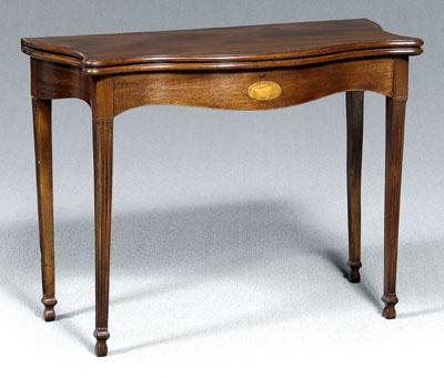 Hepplewhite inlaid card table,