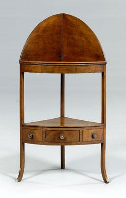 Hepplewhite inlaid corner wash