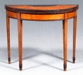 Hepplewhite inlaid games table