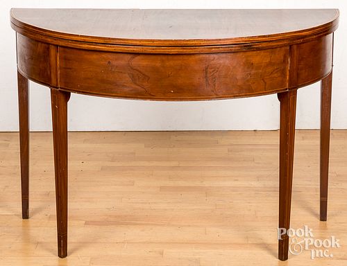 HEPPLEWHITE INLAID MAHOGANY GAMES
