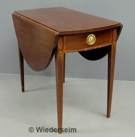 Hepplewhite inlaid mahogany