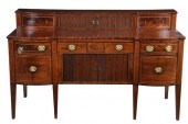 HEPPLEWHITE INLAID MAHOGANY SI