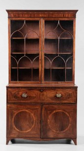 Hepplewhite Inlaid Secretary/B