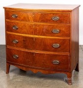 HEPPLEWHITE MAHOGANY AND WALNU