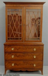 Hepplewhite mahogany bookcase