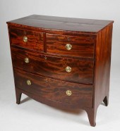 HEPPLEWHITE MAHOGANY BOWFRONT