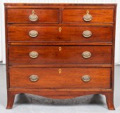 HEPPLEWHITE MAHOGANY CHEST OF