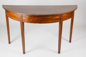 HEPPLEWHITE MAHOGANY DEMILUNE