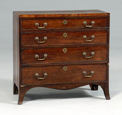 Hepplewhite mahogany diminutive