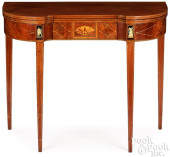 HEPPLEWHITE MAHOGANY GAMES TAB