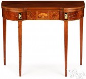HEPPLEWHITE MAHOGANY GAMES TAB