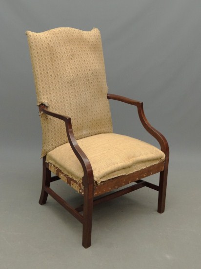 Hepplewhite mahogany inlaid lolling