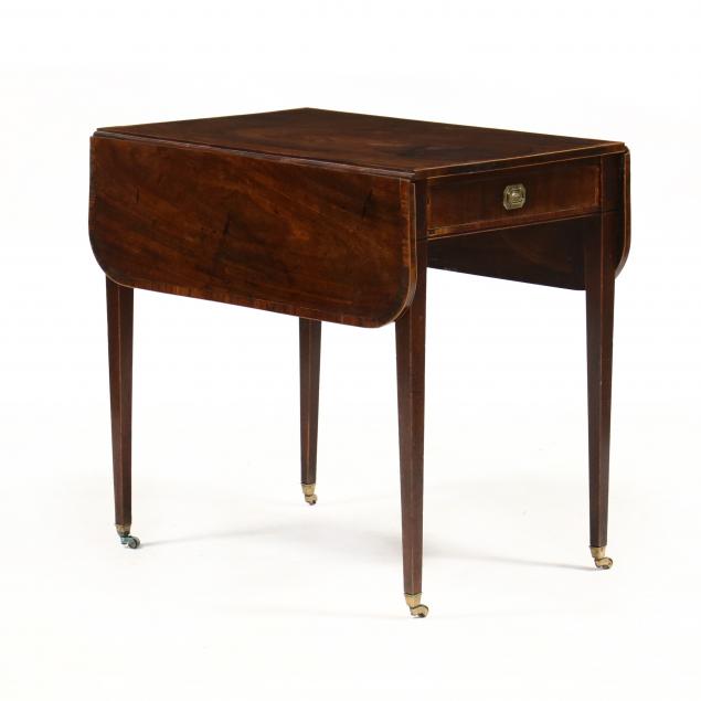 HEPPLEWHITE MAHOGANY PEMBROKE TABLE