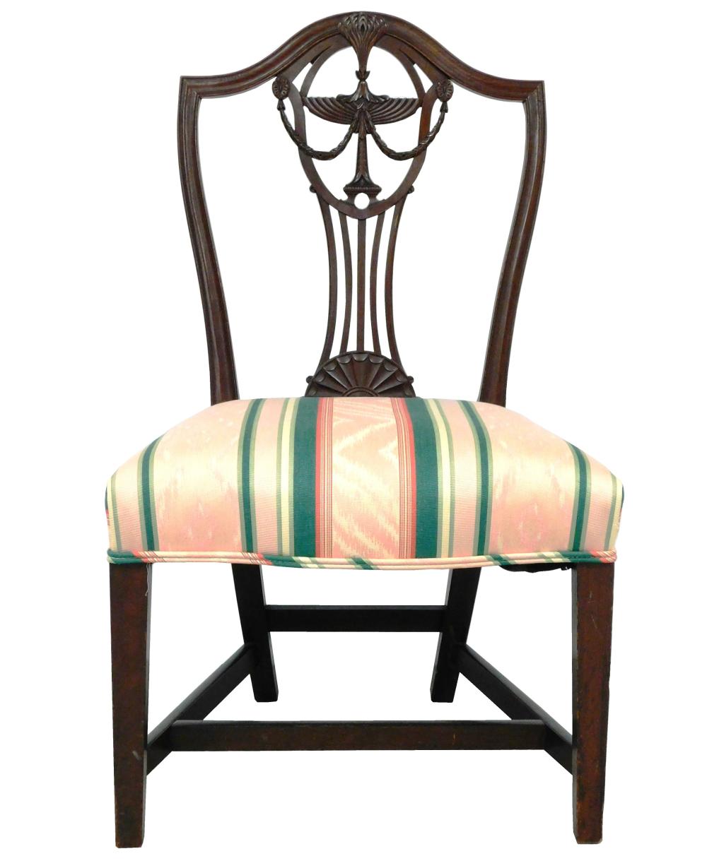 HEPPLEWHITE MAHOGANY SHIELD-BACK