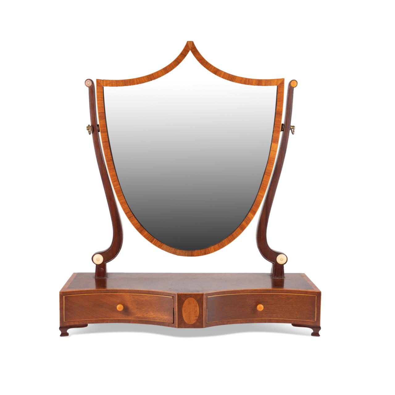HEPPLEWHITE MAHOGANY SHIELD
