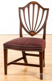HEPPLEWHITE MAHOGANY SHIELDBAC