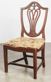 HEPPLEWHITE MAHOGANY SHIELDBAC