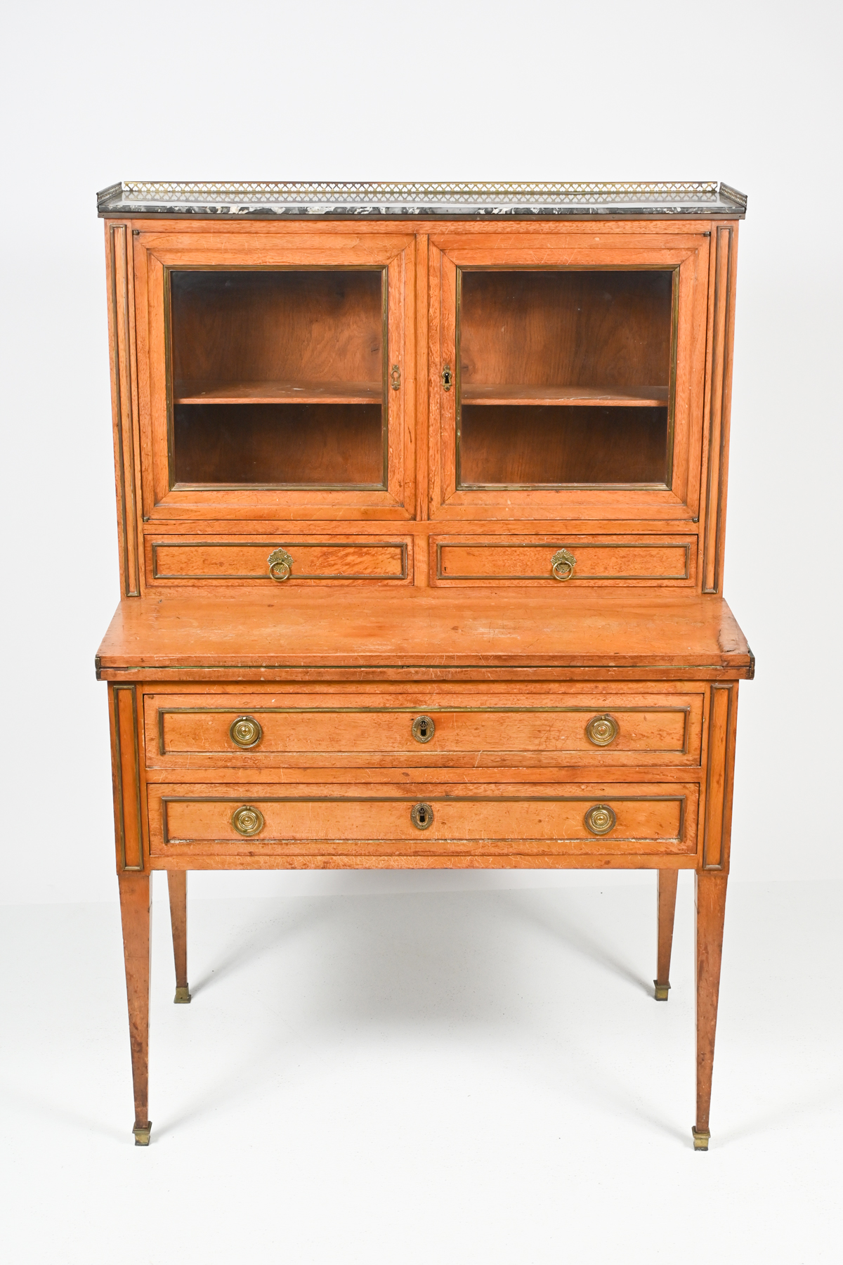 HEPPLEWHITE METAL MOUNTED SECRETARY