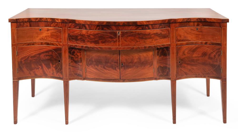 HEPPLEWHITE SERPENTINE SIDEBOARD
