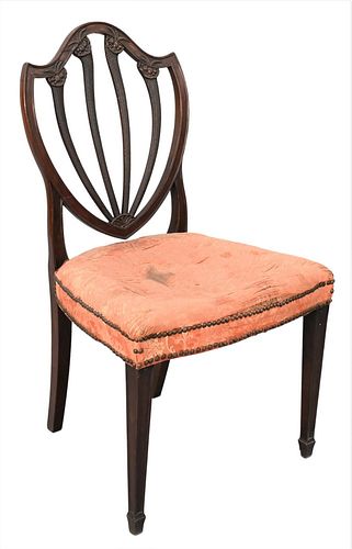 HEPPLEWHITE SIDE CHAIR, WITH SHIELD