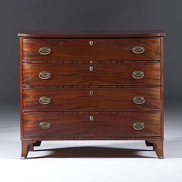 Hepplewhite-style Bowfront Chest of