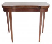 HEPPLEWHITE STYLE CARD TABLE,