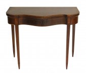 HEPPLEWHITE STYLE CARD TABLE W