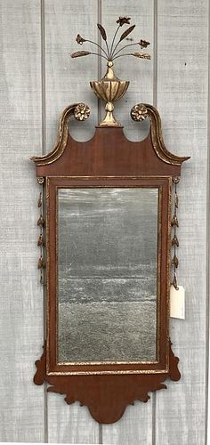 HEPPLEWHITE STYLE CARVED & GILDED