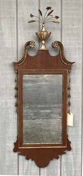 HEPPLEWHITE STYLE CARVED & GIL